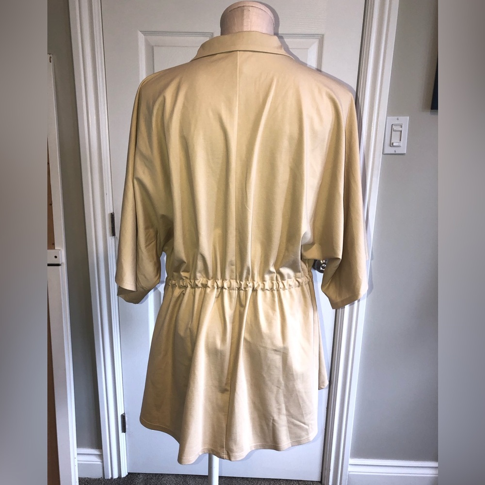 MarlaWynne Button Front Drawstring Shirt Jacket - Picture 4 of 8